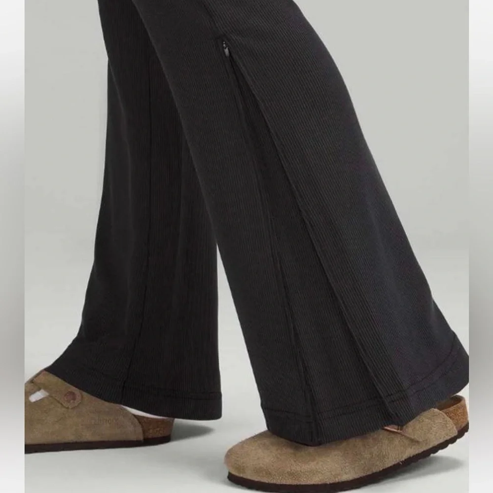 Lululemon - Softstreme Ribbed Zip Flare Pant - Picture 2 of 15